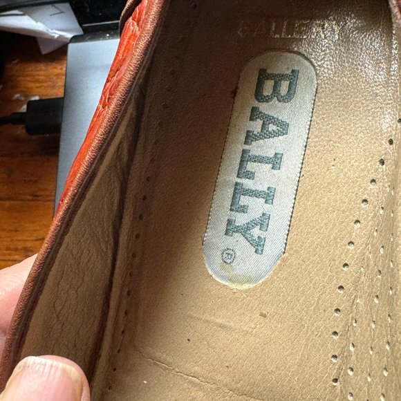 Bally  size 9.5 D  mens tan slip-on loafer main image 9